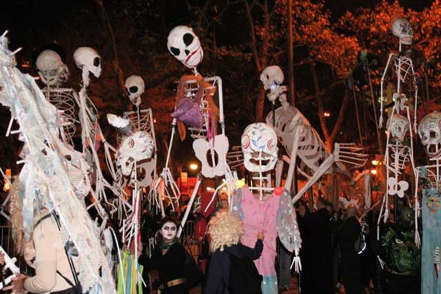 Skeletons on parade